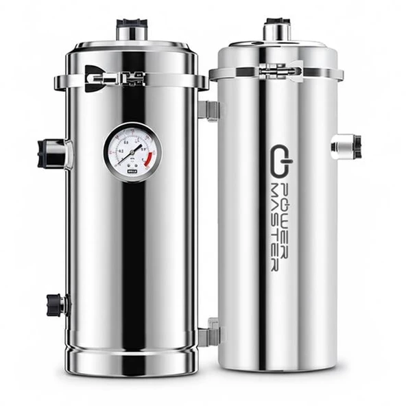 PowerMaster PM-28652 Ana Hat Su Arıtma Sistemi 3.000 L/Saat Paslanmaz Çelik Gövdeli Yıkanabilir UF-PVDF Filtreli ürün görseli