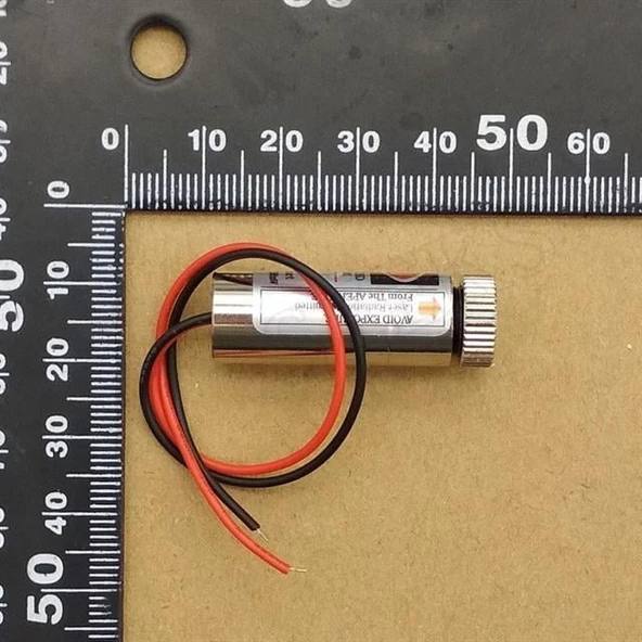 Weko WK-27171 Kırmızı Artı Düz Çizgi Lazer Modül 1.5-12VDC (5mW 650nm) - Resim 2