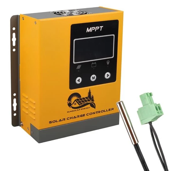 Sunsolar MPK30 MPPT Solar Şarj Kontrol Cihazı 30A (12V/24V/36V/48V Otomatik) 250V Maksimum PV LCD Ekranlı RS485 Portlu ürün görseli 1