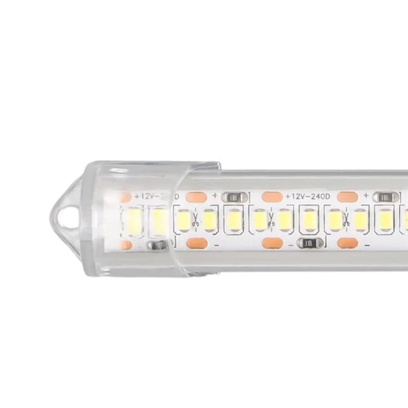 SLDTY 100cm DC12V Yüksek Parlaklıkta Çubuk LED Lamba 6500K 40W - 204 LED SLCW2835BFS72 - Resim 3