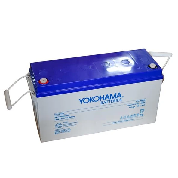 Yokohama YH-27018 12V 150Ah Tam Bakımsız Deep Cycle Jel Akü (481x170x241mm) ürün görseli