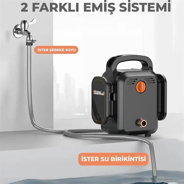 Powermaster PM-24688 Pratik Yüksek Basınçlı Araç Yıkama Makinesi - Resim 3
