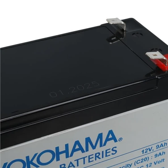 Yokohama YH-129.0 12 Volt - 9 Amper Akü (150x65x90 mm) - Resim 4