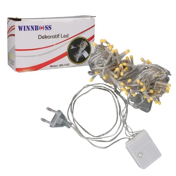 Winnboss WN-1182 Gün Işığı 10 Metre Dekoratif Led Yılbaşı Işığı 5 Watt AC220V - Resim 2