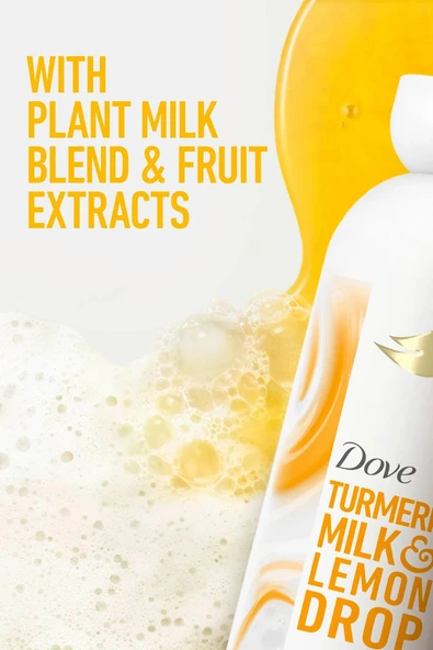 Dove Turmeric Milk & Lemon Drop Bitkisel Sütlü Duş Jeli 517ML - Resim 3