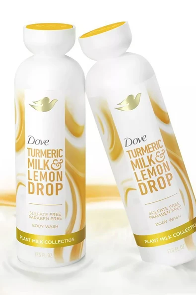 Dove Turmeric Milk & Lemon Drop Bitkisel Sütlü Duş Jeli 517ML - Resim 6