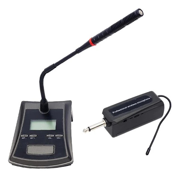 Gold Audio GX-751 UHF Ekranlı Wireless Kablosuz Kürsü Mikrofonu ürün görseli