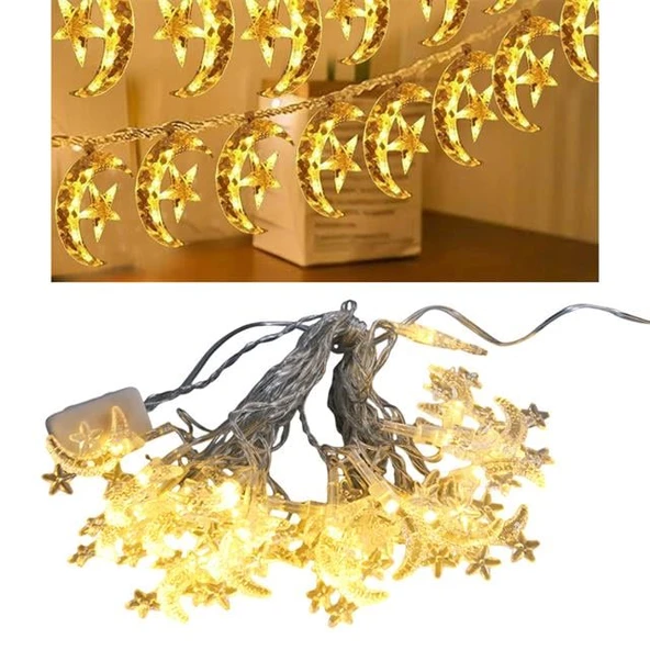Winnboss WN-1181 5 Metre 20 Ledli Ay Yıldızlı Günışığı Sabit Led Dekoratif Aydınlatma 5 Watt ürün görseli 1
