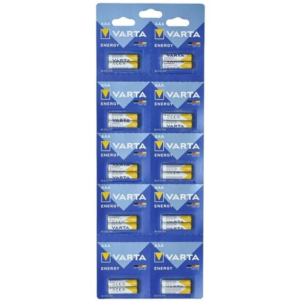 Varta 4103229482 LR03 1.5 Volt Alkalin 20'li İnce AAA Kalem Pil - Resim 3