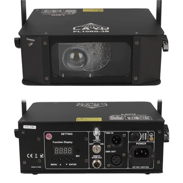 Layu PL-10RG-3B RG Lazer Lumia Efekti ve Mavi LED Wash Işık Sistemi - Resim 3