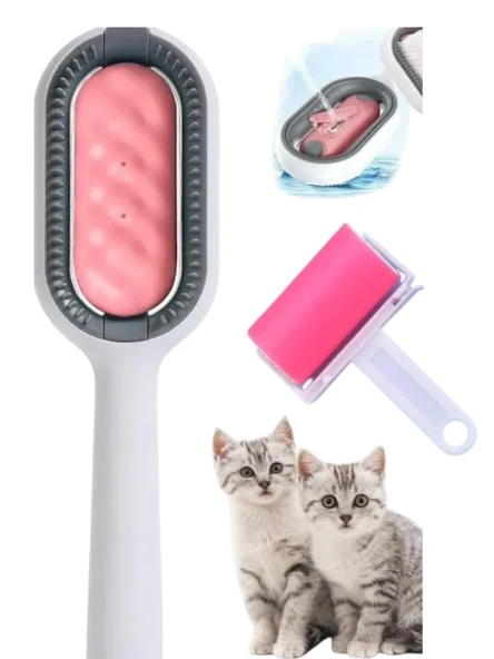 Mucit Home Su Hazneli Kedi Tüy Temizleme Fırçası Tarağı Yıkanabilir Tüy Toplayıcı Rulo Hediye ürün görseli