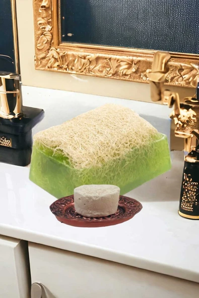 2'li Tüm Cilt Doğal Yüz Bakım Pırıltı Peeling Sivilce Akne Leke Temizleme Kabak Lifli Set - 4