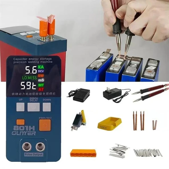 Glitter 801H Şarjlı Pil Punto Kaynak Makinesi - Resim 3