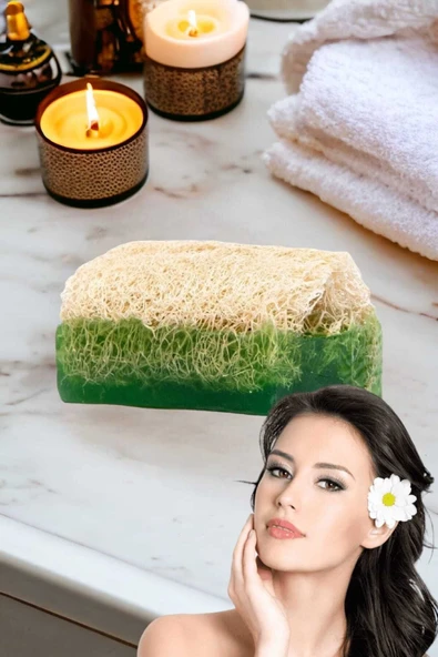 2'li Doğal Kabak Lifli Yüz Bakım Peeling Sivilce Akne Leke Temizleme Gerdirme Güzellik Seti - 4