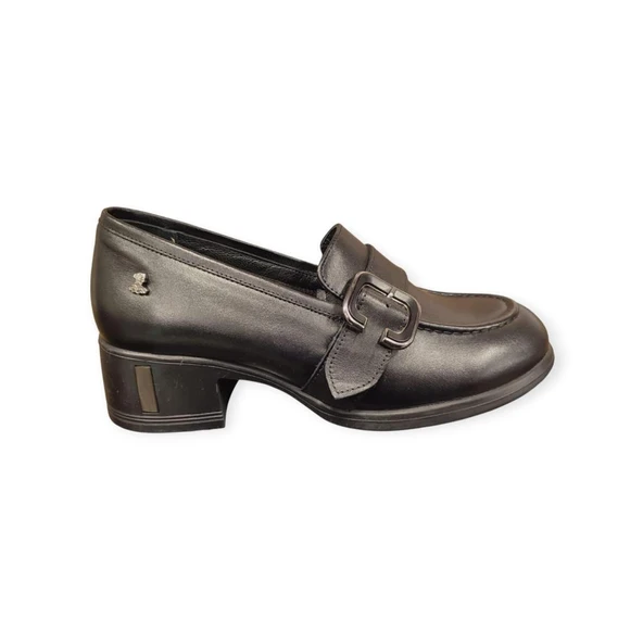 VENÜS 2555006K TOPUKLU TOKALI LOAFER DERİ KADIN AYAKKABI ürün görseli 1