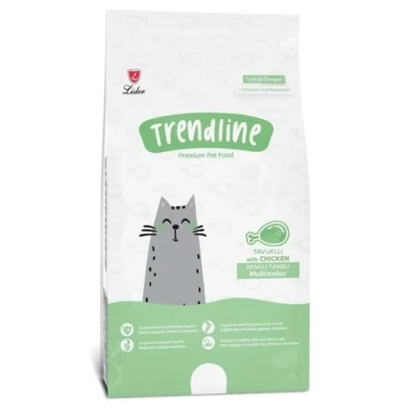 Trendline Multi Colour Renkli Yetişkin Kedi Maması 15 kg ürün görseli