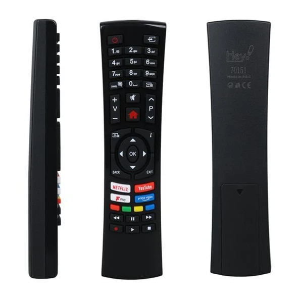 Hey Küçük Kalıp Vestel 4391P Black Fplay Netflix - Youtube - Play Tuşlu Lcd Led TV Kumanda ürün görseli