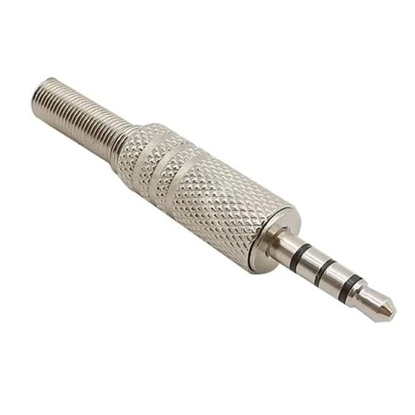 Powermaster 3.5 Mm Stereo 4 Boğumlu Metal Discman Jack Fiş