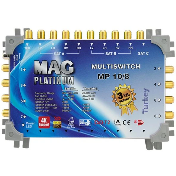 Mag Platinum 10-8 Kaskatlı Uydu Santrali - Resim 2