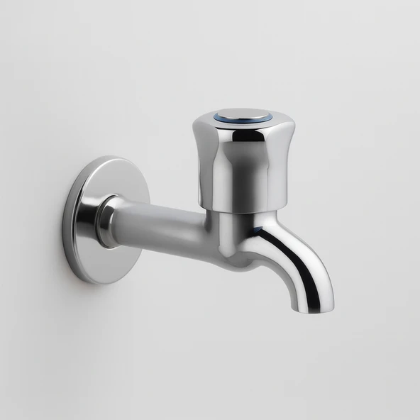 Uzun Musluk Klasik Pirinç Gövde Sızdırmaz Metal Dayanıklı Lavabo Musluğu Krom Paslanmaz Çeşme - Resim 3