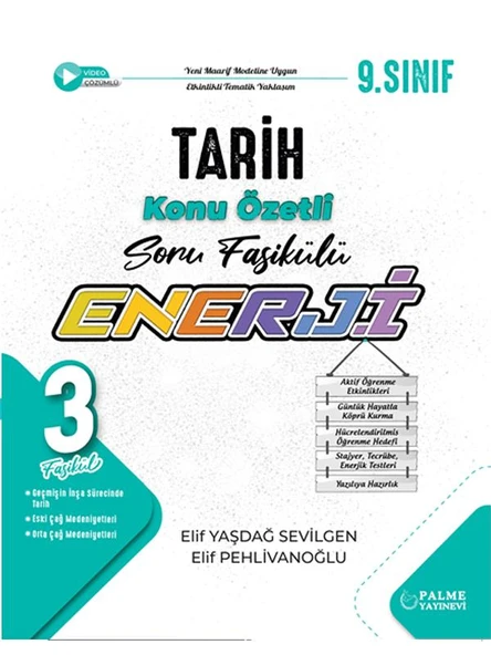 PALME 9.SINIF ENERJİ TARİH SORU FASİKÜLLERİ (3 FASİKÜL) ürün görseli 1