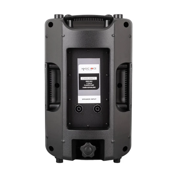 MAGICVOICE MV-3408 20 CM 200 WATT 8 PLASTİK KABİN PASİF HOPARLÖR - Resim 2