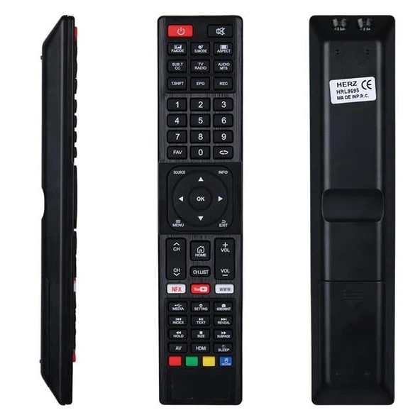 Awox - Rose - Telenova Netflix-Youtube Tuşlu Lcd - Led Tv Kumandası (HRL9695) ürün görseli 1