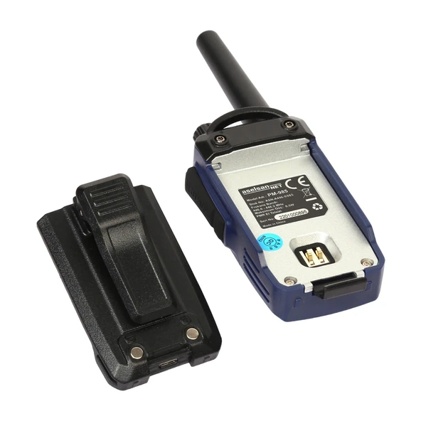 ASELSAN PM-985 PMR PİL VE ŞARJ DAHİL İKİLİ EL TELSİZİ (12 KM)(16 KANAL + 121 ALT KANAL) - Resim 4