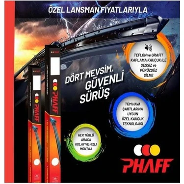 PHAFF UNIVERSAL SILECEK SUPURGESI 480MM MUZ TIP BANANA ürün görseli 1