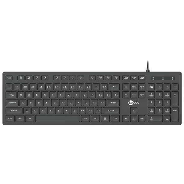 LENOVO - LECOO KB102 USB KABLOLU SİYAH Q KLAVYE ürün görseli