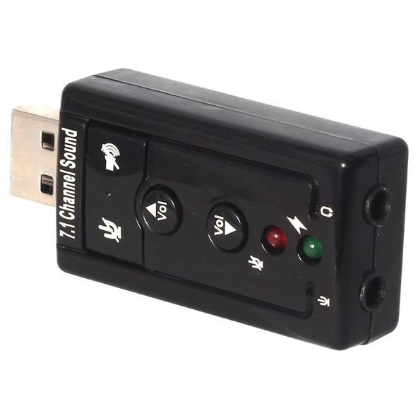 POWERMASTER - PM-18063 7.1 CHANNEL USB 2.0 SES KARTI - Resim 2