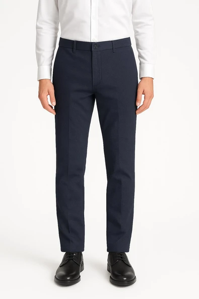 Captiva Klasik Fit Likralı Erkek Kanvas Pantolon - 7413 - 4