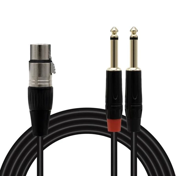 Magicvoice LD369A Canon Erkek - 6.3 Mono Erkek 1.5 Metre Kablo ürün görseli 1