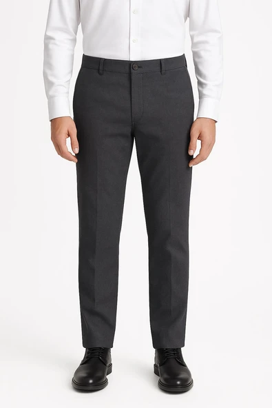 Captiva Klasik Fit Likralı Erkek Kanvas Pantolon - 7413 - 8