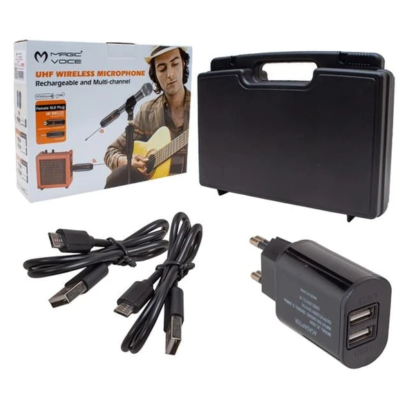Magicvoice Uhf Gitar Tip Kablosuz Mikrofon MV-19585 - Resim 3