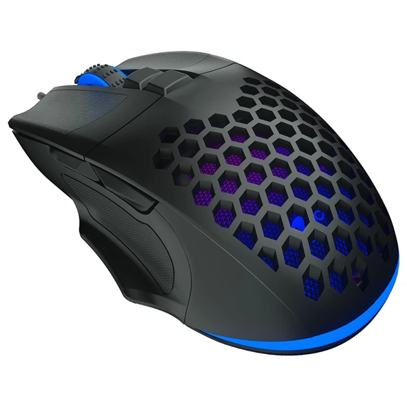 LENOVO - LECOO MS107 3200 DPI 7 TUŞLU KABLOLU RGB LED AYDINLATMALI GAMING MOUSE - Resim 2