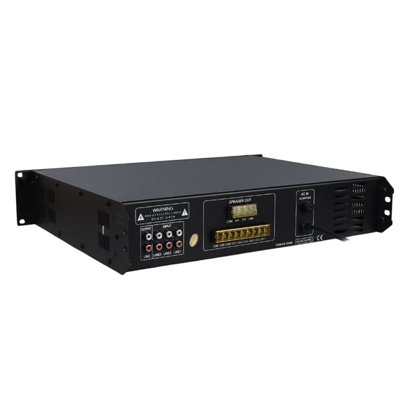 WESTA WM-2250U 250 WATT 100 VOLT USB/MP3/BLUETOOTH 6 BÖLGELİ TRAFOLU MIXER ANFİ - Resim 3