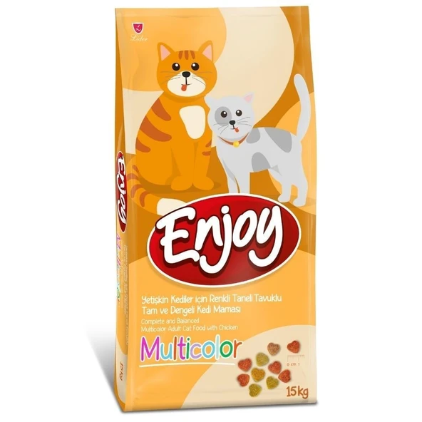 Enjoy Multi Color Kuru Yetişkin Kedi Maması 15 Kg ürün görseli