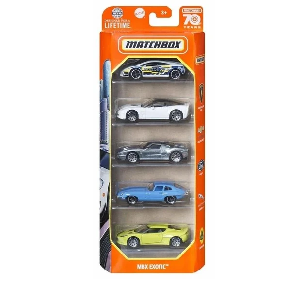 Matchbox Metal Beşli Araba Seti MBX EXOTIC C1817-HCJ01 ürün görseli 1