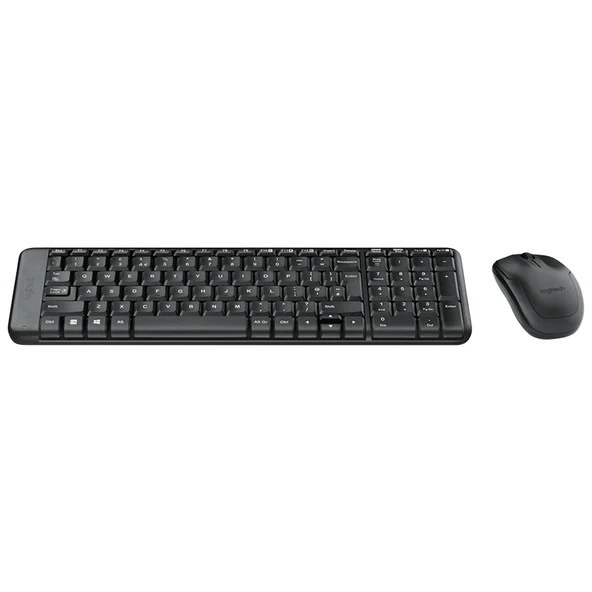 LOGITECH - MK220 Q TR SIYAH KABLOSUZ KLAVYE+MOUSE SET ürün görseli