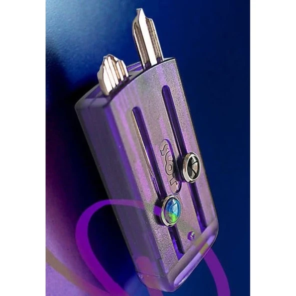 Slot Mor Anahtarlık Anahtar Kabı 4 adet Boncuklu