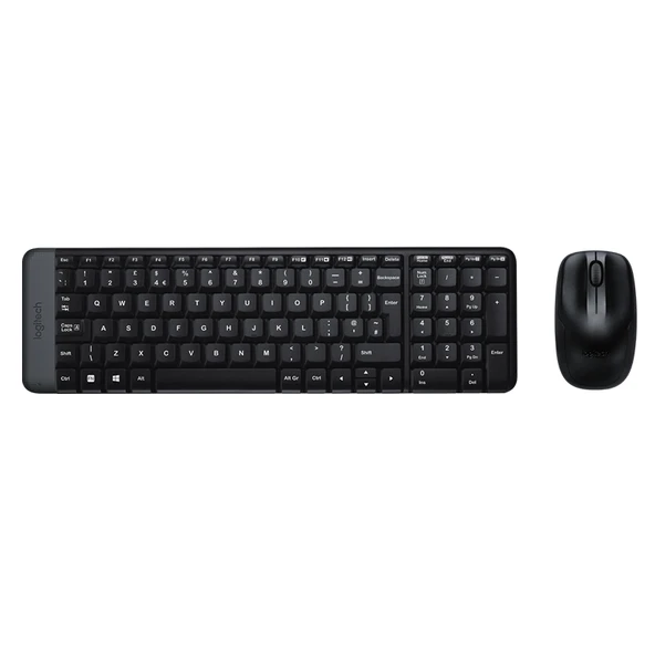 LOGITECH - MK220 Q TR SIYAH KABLOSUZ KLAVYE+MOUSE SET - Resim 2