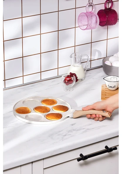 Karaca Mutfaksever Biogranit Pankek Tava 26 Cm Krem - Resim 2