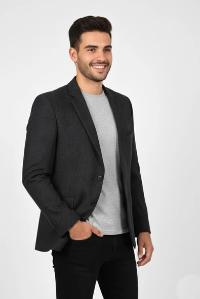 Erkek Kışlık Kumaş Tek Ceket 4 Drop BGL-ST04983 ürün görseli