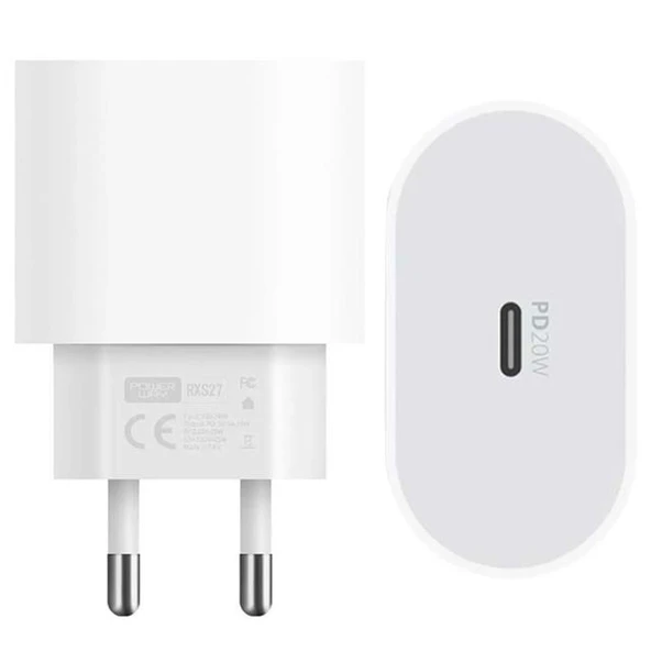 Powerway RXS27 20W Type-C Şarj Adaptörü - Kablo Seti (Apple 15 Pro-Pro Max Uyumlu) - Resim 2