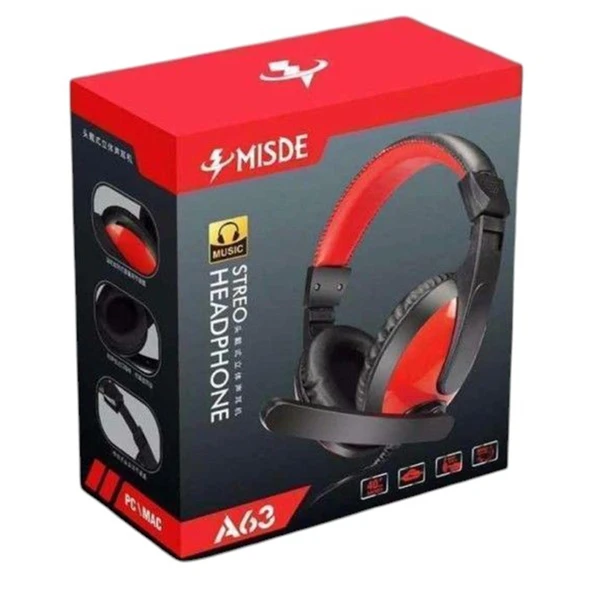 MAGICVOICE X6 MİSDE 3.5MM AUX GİRİŞLİ STEREO MİKROFONLU KULAK ÜSTÜ OYUNCU KULAKLIK - Resim 2