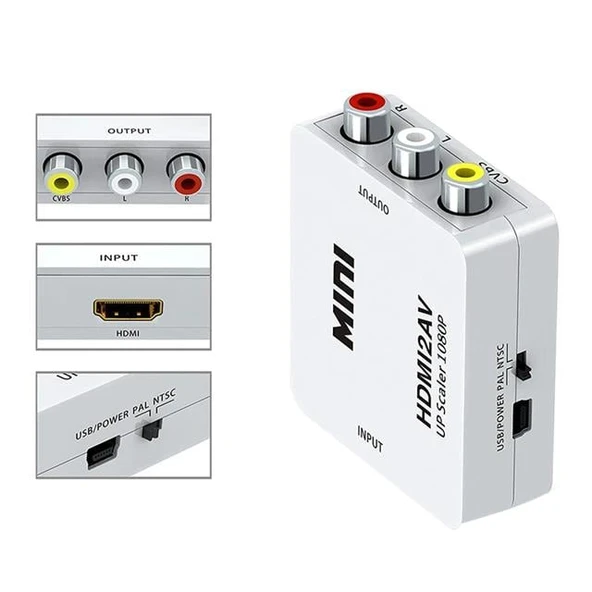 Fully G-573O HDMI To RCA Mini Model 1920x1080 Çevirici Konvertör ürün görseli