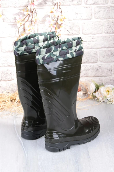 Fort 1197 Ulaş İçi Kürklü 40 Cm Uzunluk Pvc %100 Su Geçirmez Tarım Çiftçi Sulama İş Çizmesi - Resim 6