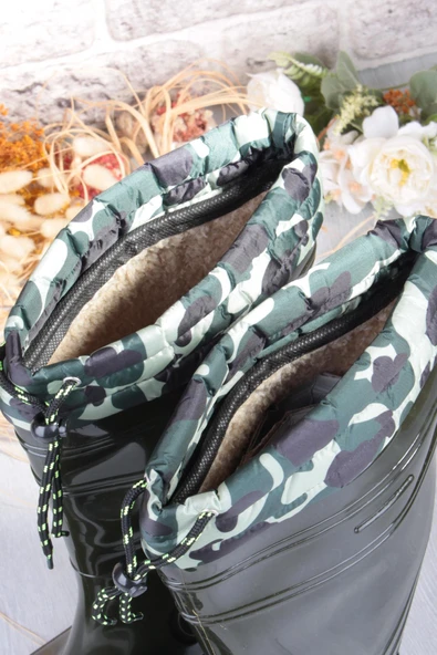 Fort 1197 Ulaş İçi Kürklü 40 Cm Uzunluk Pvc %100 Su Geçirmez Tarım Çiftçi Sulama İş Çizmesi - Resim 7