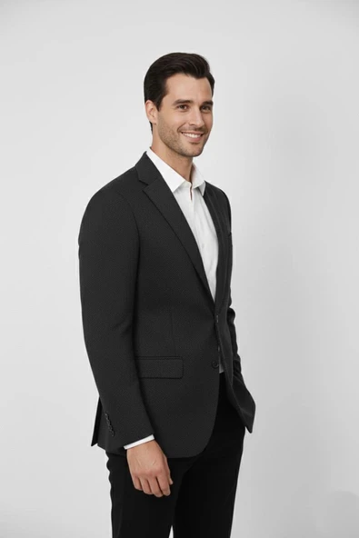 Erkek Kışlık Kumaş Tek Ceket 4 Drop BGL-ST04984 - Resim 7